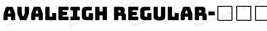 avaleigh regular字体转换